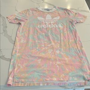 Adidas Pastel Logo Tie-Dye T-Shirt Dress